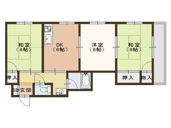 【間取り】 | 第一眉山マンション
