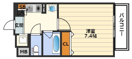 レジュールアッシュ梅田イーストの間取り