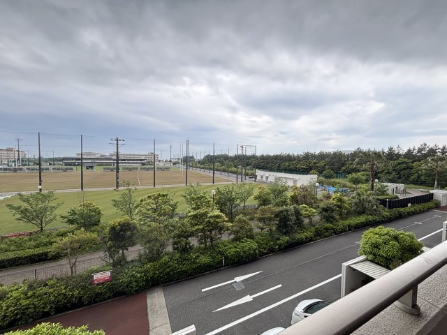 目の前に遮るものが無く開放的です