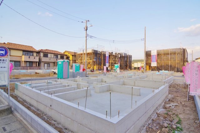 越谷市弥十郎新築戸建て 地震の揺れを吸収する家QUIE-クワイエ-の外観
