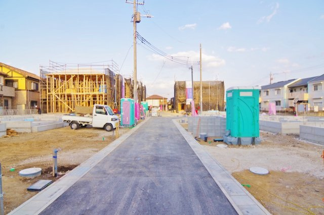 越谷市弥十郎新築戸建て 地震の揺れを吸収する家QUIE-クワイエ-の外観