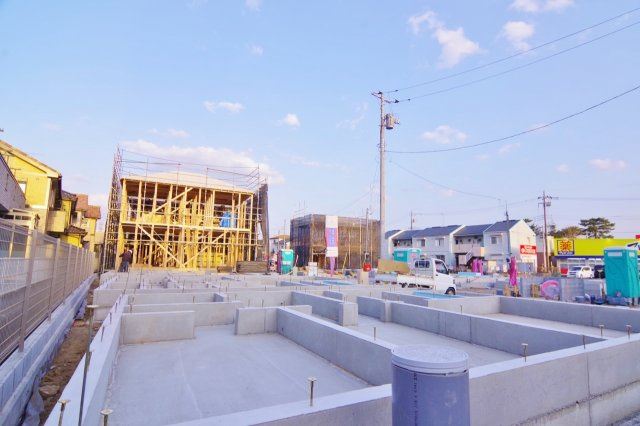 越谷市弥十郎新築戸建て 地震の揺れを吸収する家QUIE-クワイエ-の外観