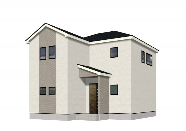 ーFITーフィットー小倉南区東貫３丁目１期　【小倉南区　新築戸建て】の外観パース|ーFITーフィットー小倉南区東貫３丁目１期　【小倉南区　新築戸建て】