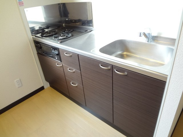 レオネクストあかりのキッチン|ガスコンロで気持ちよくお料理を♪