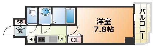 ララプレイスザ・神戸シルフの間取り