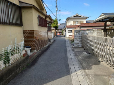 【前面道路含む現地写真】 | 山科区北花山市田町　貸地（賃貸オーナーチェンジ）