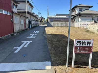 【前面道路含む現地写真】 | つくば市上郷売地