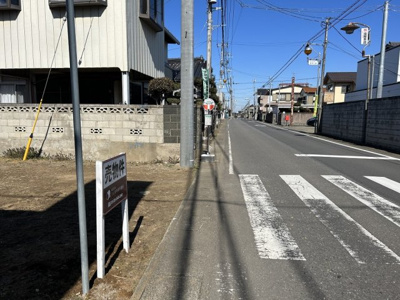 【前面道路含む現地写真】 | つくば市上郷売地