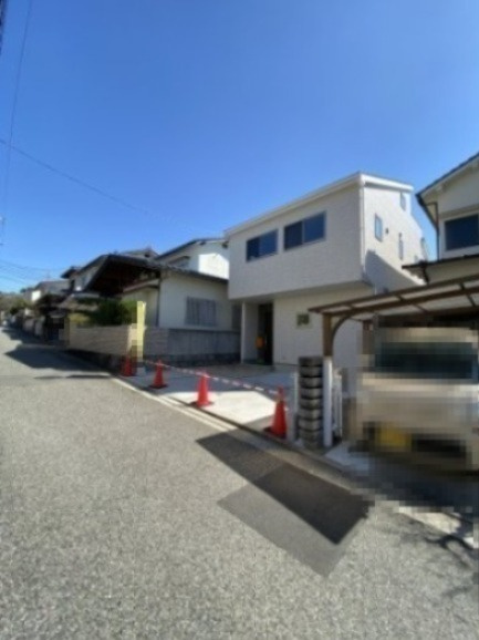 新築戸建　安東4丁目の前面道路含む現地写真