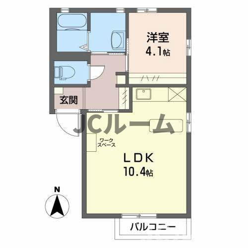 ぱれすよつやAの間取り