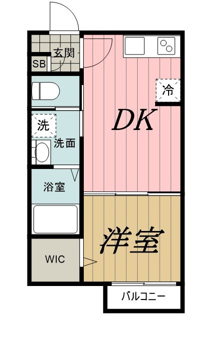 CAREL浜野Aの間取り