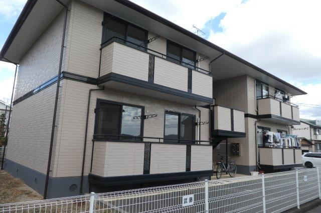 倉敷市茶屋町のアパートの外観