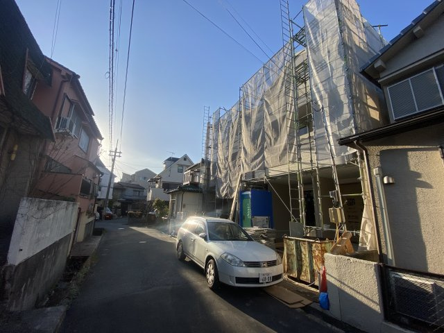 藤江　新築戸建の前面道路含む現地写真