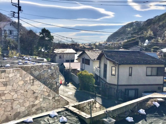 極楽寺 駅徒歩4分 海の見える高台 売地の展望