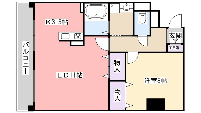 煌楼大久保Ｓｔａ．の間取り