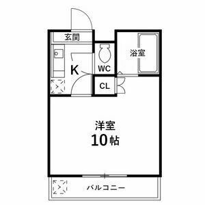 コーポイーストC　　　刈谷市近郊の賃貸はクラスホームの間取り