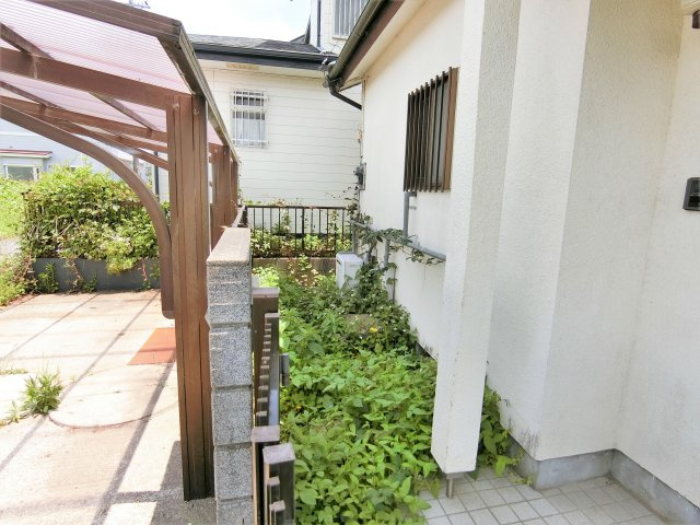 大網白里市細草貸家の庭