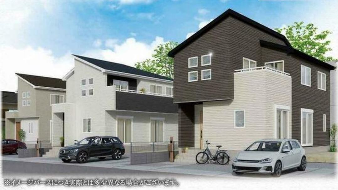 高崎市吉井町7期（全3棟）1号棟の外観パース
