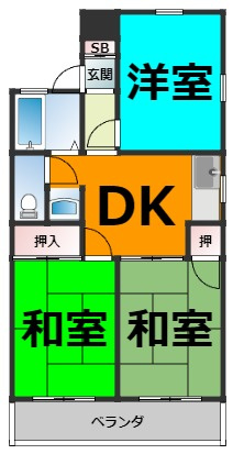 仲介手数料0円！！藤ハイツ