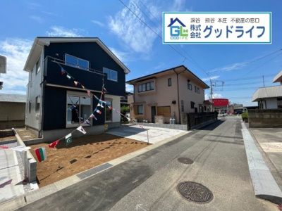 【前面道路含む現地写真】 | ＫＩＳ深谷市国済寺１１期　新築戸建　1号棟