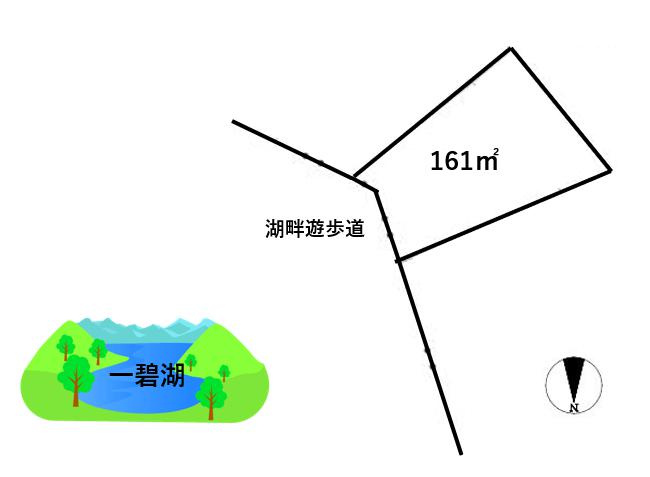 一碧湖　更地