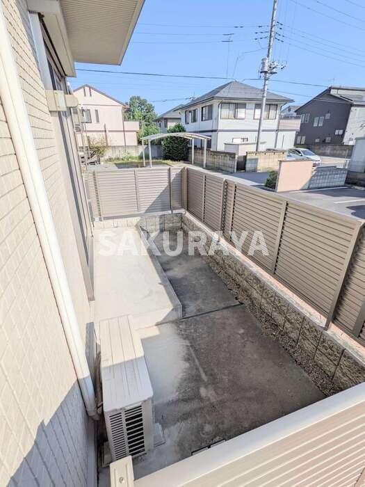 クラージュ Ａのバルコニー