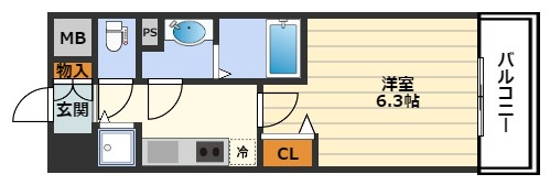 プレサンス梅田東ディアロの間取り