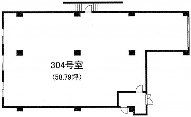 新宿区市谷砂土原町３丁目の事務所の間取り
