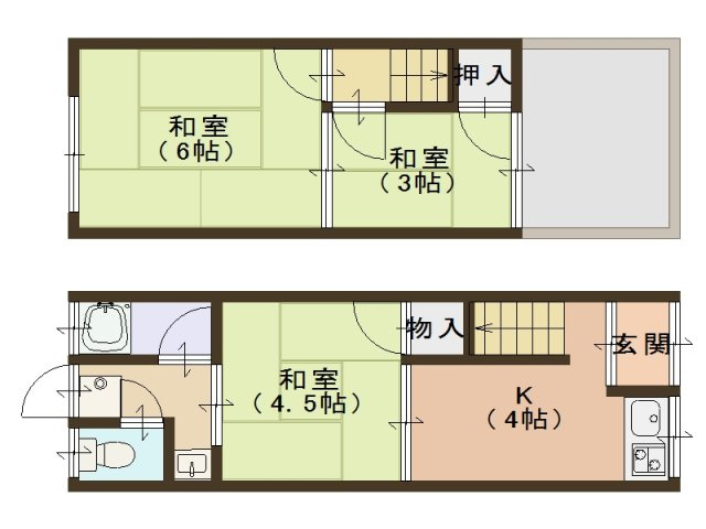 【間取り】 | 谷貸家