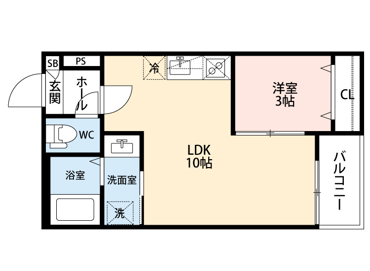 GRANDBLUEnagasuka Ⅰの間取り