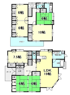 【間取り】 | 戸建　石風呂町