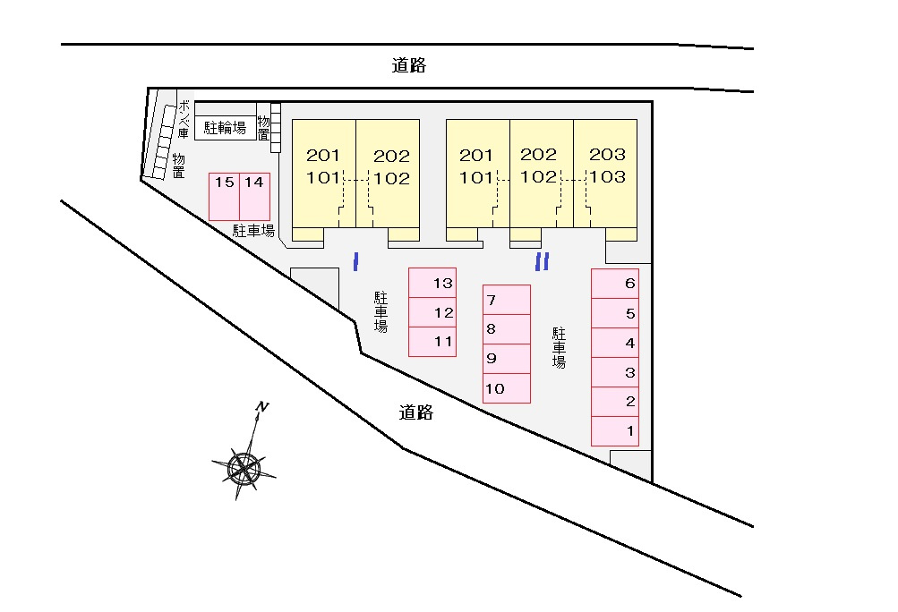 プラシードⅠの区画図