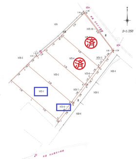 【土地図】 | 中村1丁目1475-1,6（67坪更地） | 残り2区画です。