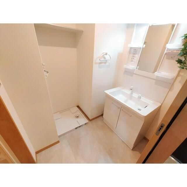 熊本市中央区本荘５丁目の賃貸マンションの独立洗面台