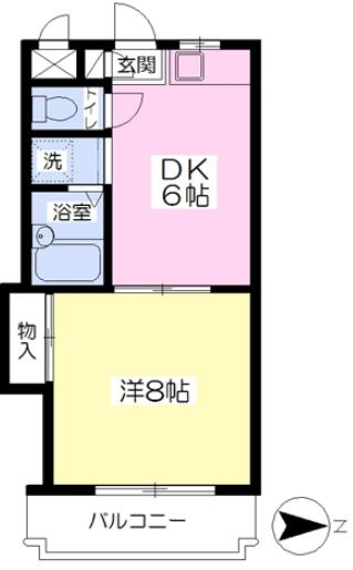 シャロム国分【キャッシュバック対象物件】の間取り
