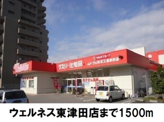 【周辺】 | グランシャリオⅡ　Ａ | ウェルネス東津田店まで1500m