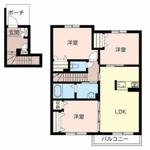 【間取り】 | サン・クレールA