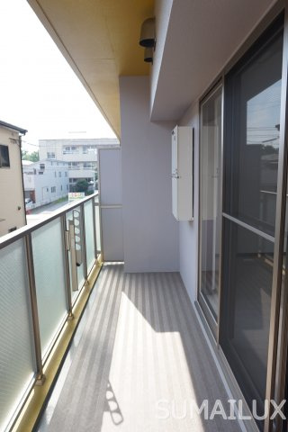 熊本市中央区京町本丁の賃貸マンションのバルコニー
