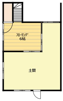 【間取り】 | 離れ１階間取り
