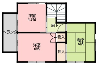 【間取り】 | 母屋２階間取り