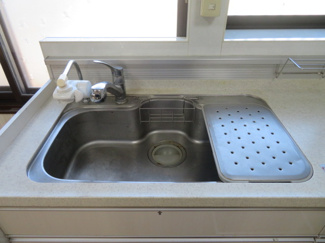 【キッチン】 | ワイドシンク、浄水器取付可能