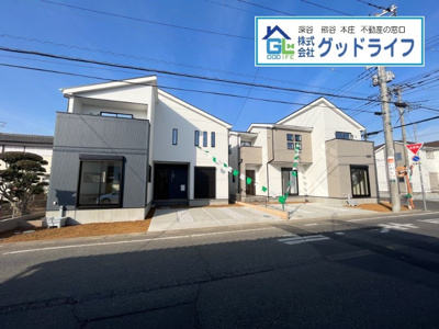 【前面道路含む現地写真】 | Ricca　深谷市緑ヶ丘8期　1号棟　新築戸建て