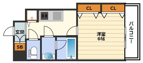 アクアプレイス梅田Ⅲの間取り
