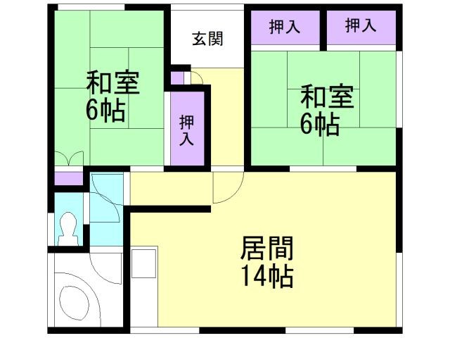 母恋南町アパートの間取り