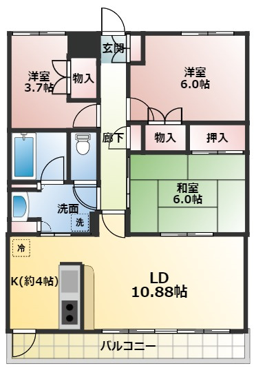 欅ハイム弐番館の間取り