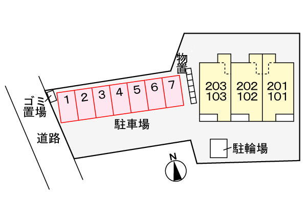フォーグランツの駐車場|駐車場