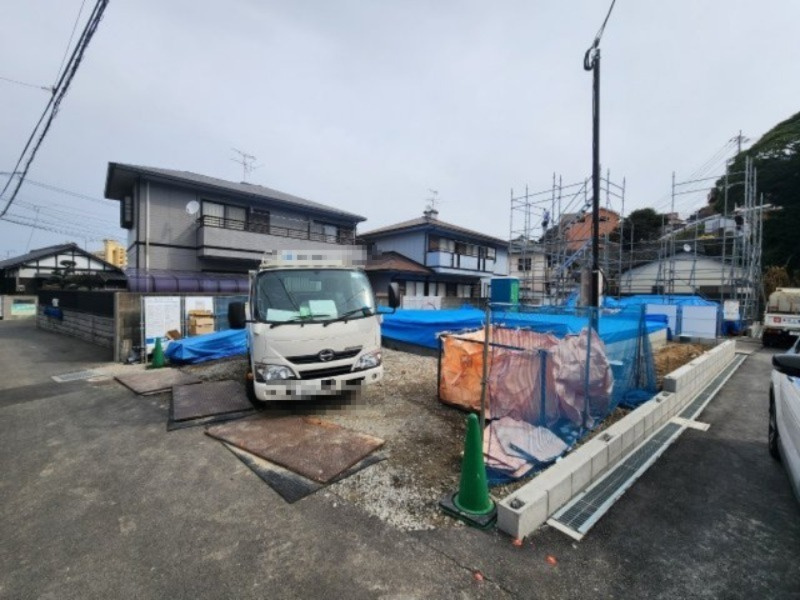 ーFIT－フィットー小倉北区赤坂2丁目２期　【小倉北区　新築戸建て】の駐車場|現地撮影　2023,3,17　ーFIT－フィットー小倉北区赤坂2丁目２期　【小倉北区　新築戸建て】
