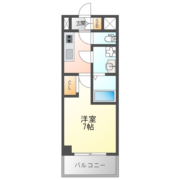 エスリード大阪クレストコートの間取り