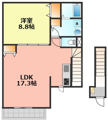 【間取り】 | アンプルール リーブル 鉦和