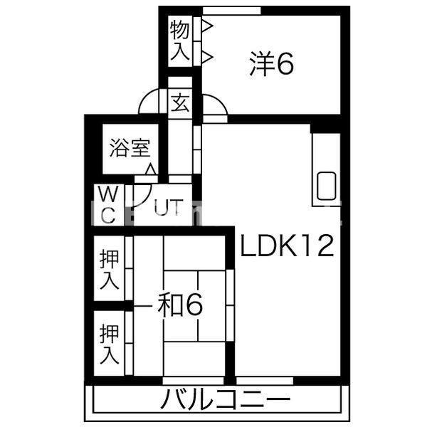 ガーデンハイツ岸佐の間取り